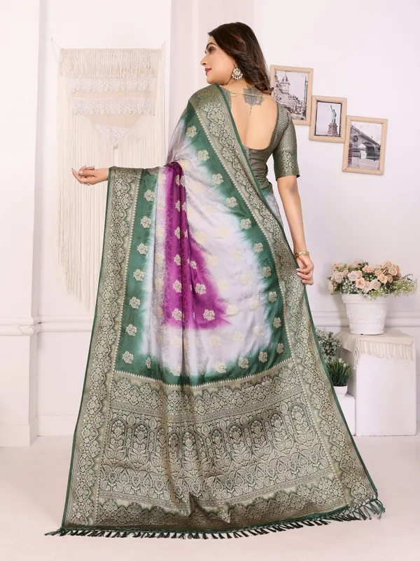 3D_Multi_Coloured_Dying_Premium_Soft_Satin_Silk_Saree