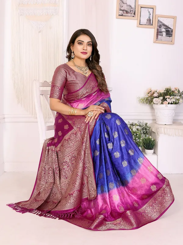 3D_Multi_Coloured_Dying_Premium_Soft_Satin_Silk_Saree