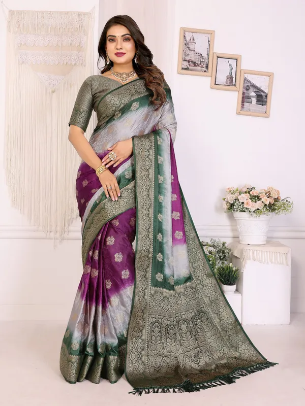 3D_Multi_Coloured_Dying_Premium_Soft_Satin_Silk_Saree