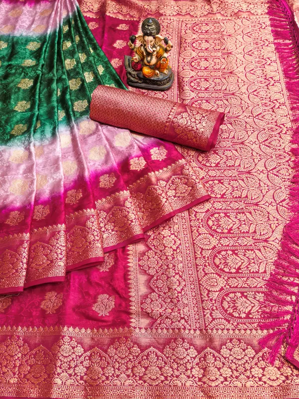 3D_Multi_Coloured_Dying_Premium_Soft_Satin_Silk_Saree