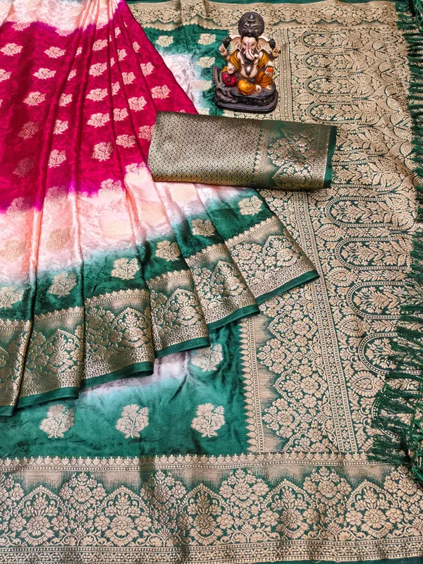 3D_Multi_Coloured_Dying_Premium_Soft_Satin_Silk_Saree