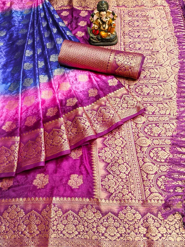 3D_Multi_Coloured_Dying_Premium_Soft_Satin_Silk_Saree