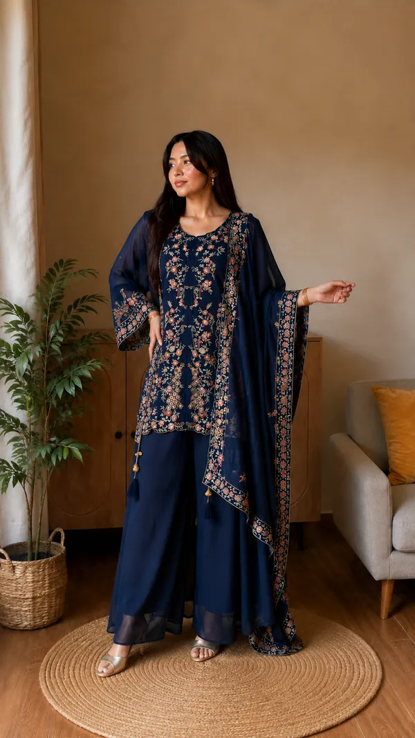 Blue_Embroidered_Kurta_Palazzo_Set_with_Dupatta
