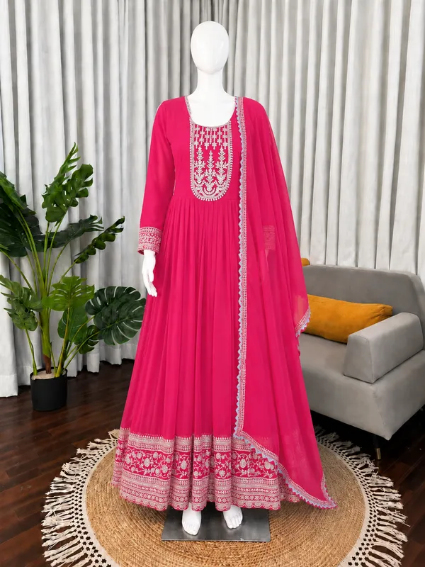 Pink_Georgette_Embroidered_Anarkali_Gown_For_Women