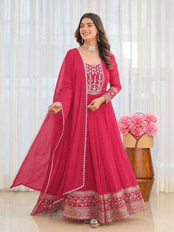 Pink_Georgette_Embroidered_Anarkali_Gown_For_Women