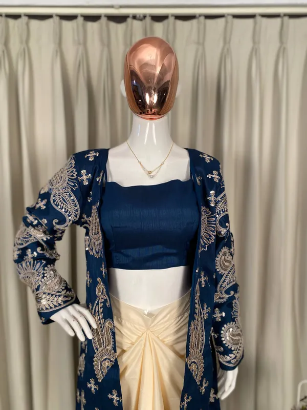 Blue_Floral_Embroidered_Jacket_with_Crop_Top_&_Cream_Dhoti_Pants_Set