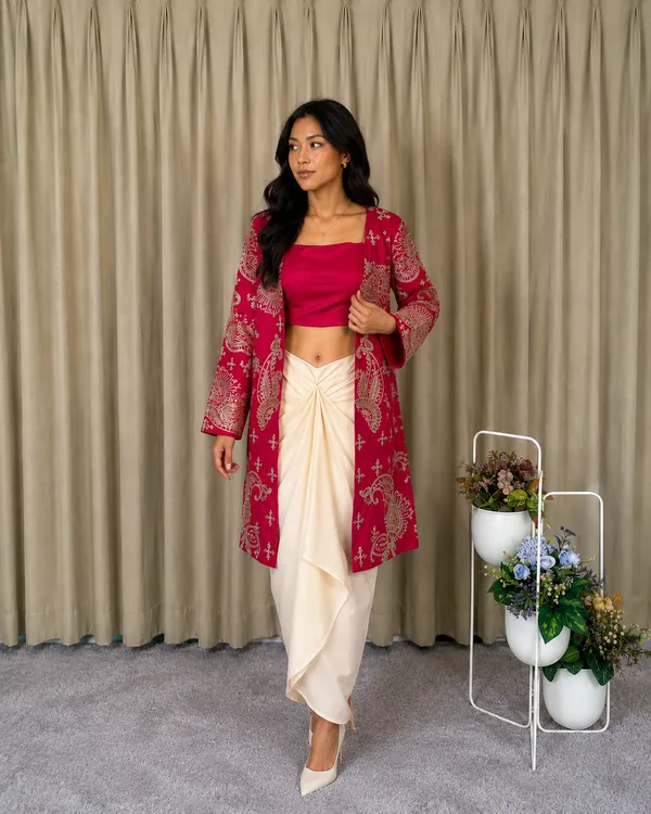 Red_Floral_Embroidered_Jacket_with_Crop_Top_&_Cream_Dhoti_Pants_Set