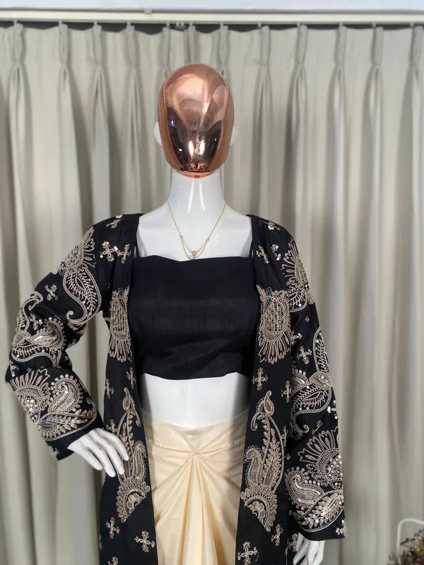 Black_Floral_Embroidered_Jacket_with_Crop_Top_&_Cream_Dhoti_Pants_Set