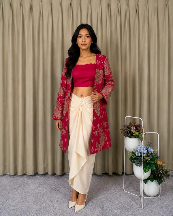 Red_Floral_Embroidered_Jacket_with_Crop_Top_&_Cream_Dhoti_Pants_Set