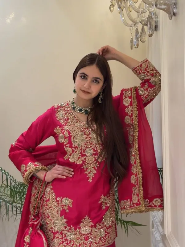 Pink_Silk_Embroidered_Sharara_Suit_Set_For_Women