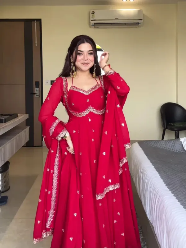 Hot_Red_Embroidered_Anarkali_Suit_Set_with_Dupatta