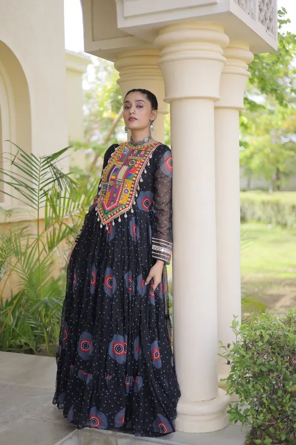 Blackfestiva_Navratri_Special_Black_Designer_Gown_for_Women_|_Dandiya_Wear