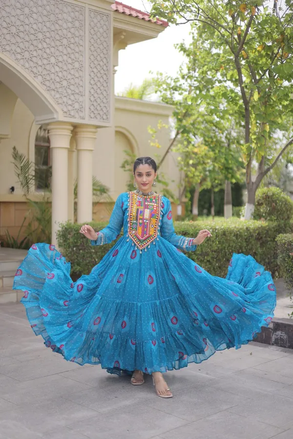 Blackfestiva_Navratri_Special_Blue_Designer_Gown_for_Women_|_Dandiya_Wear