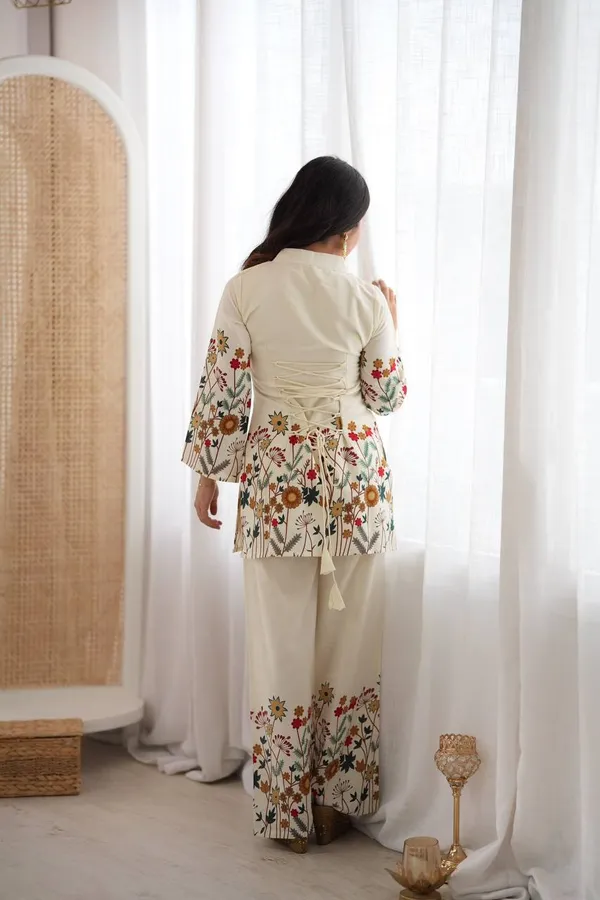 Cord_Set__Magic_Cotton_Floral_Print_Fabric_With_Kurtatop_Pent_Set