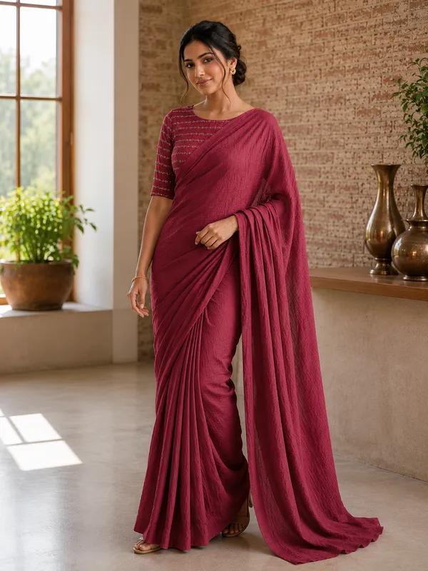 Crush_Rangoli_Saree_With_Rangoli_Crush__Blouse_Sequence_Embroidery_Work