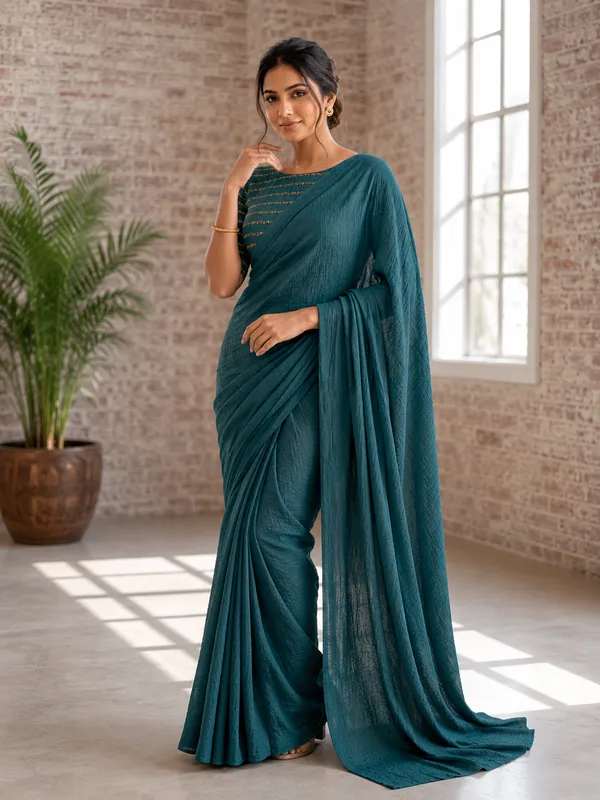 Crush_Rangoli_Saree_With_Rangoli_Crush__Blouse_Sequence_Embroidery_Work