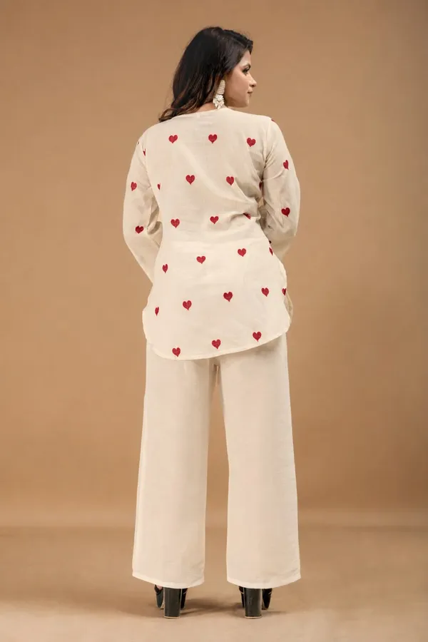 Women’s_Off-White_Red_Dot_Cotton_Kurta_Palazzo_Set