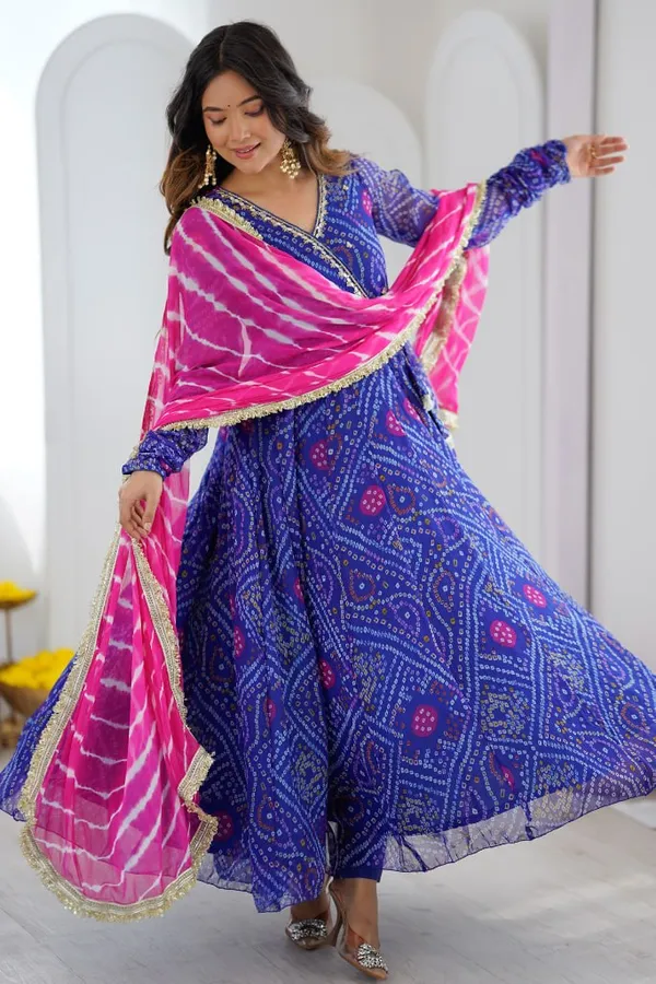 Fox_Georgette_With_Print_Gown