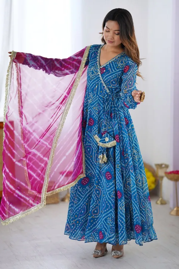 Fox_Georgette_With_Print_Gown