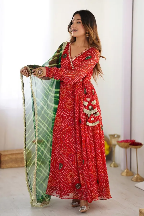 Fox_Georgette_With_Print_Gown