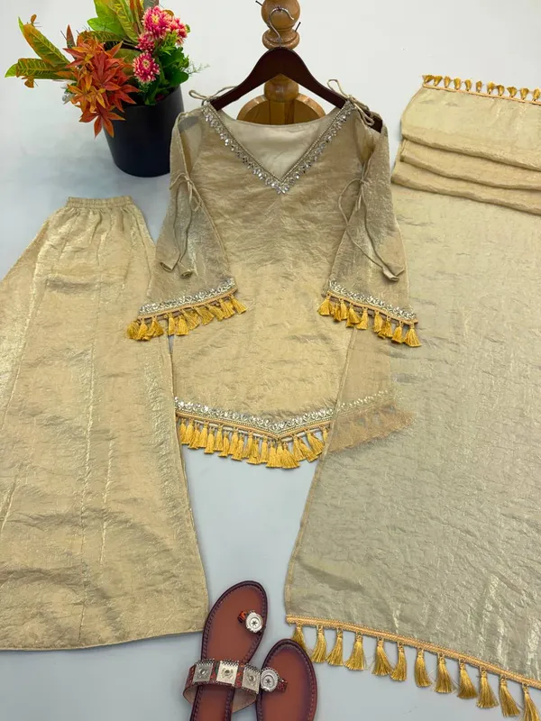Women’s_Cream_Embroidered_Sharara_Set_with_Tassel_Dupatta