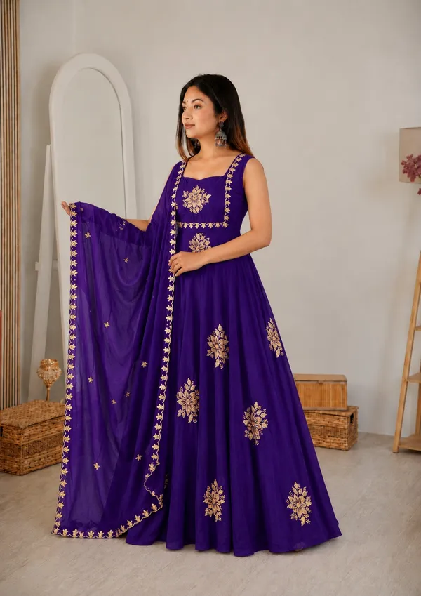 Purple_Silk_Floral_Embroidered_Lehenga_Choli_For_Women