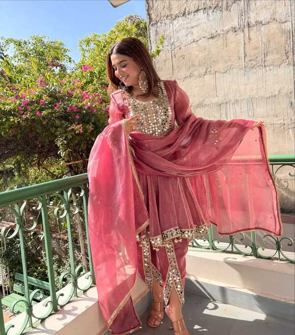 Pink_Silk_Mirror_Work_Embroidered_Anarkali_Suit_Set_For_Women