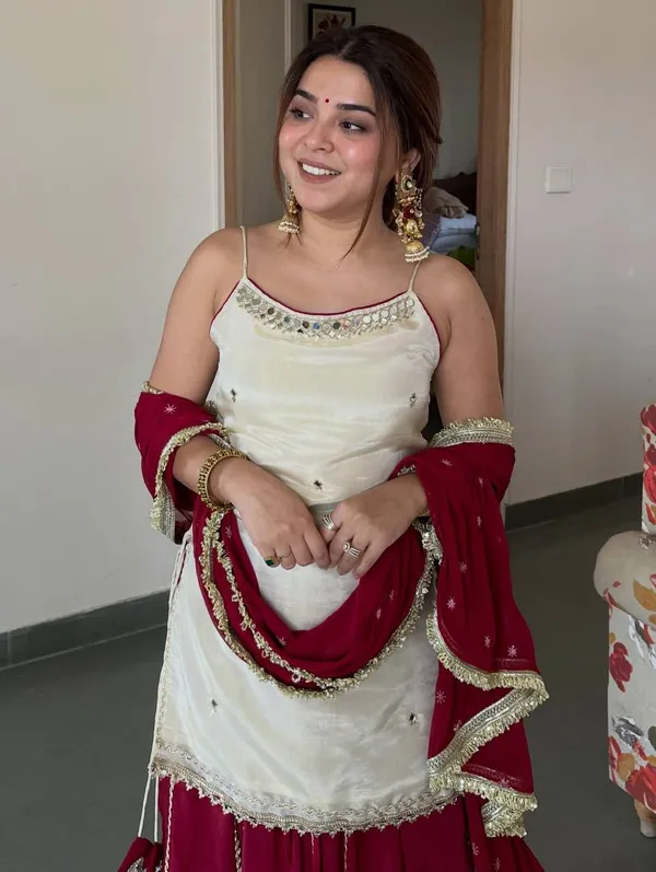 Maroon_Ivory_Silk_Mirror_Work_Lehenga_Choli_For_Women