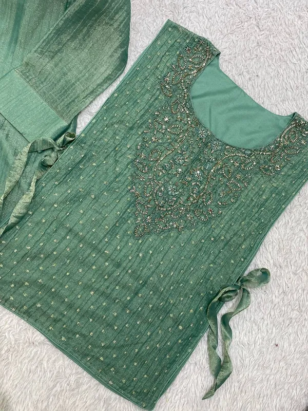 Women’s_Mint_Green_Hand_Work_Embroidered_Kurta_Palazzo_Set