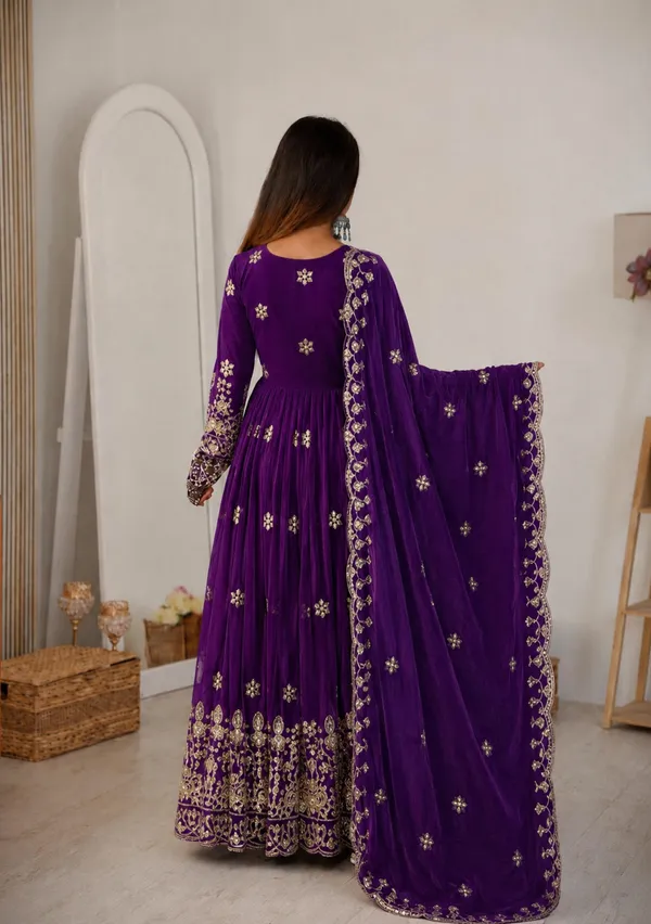 Purple_Georgette_Embroidered_Anarkali_Gown_For_Women