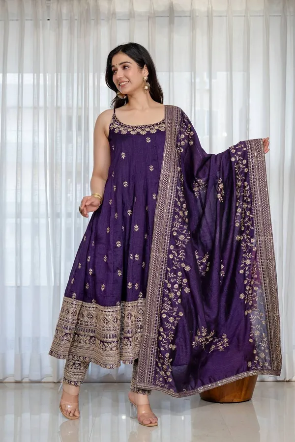 Purple_Silk_Embroidered_Anarkali_Suit_Set_For_Women