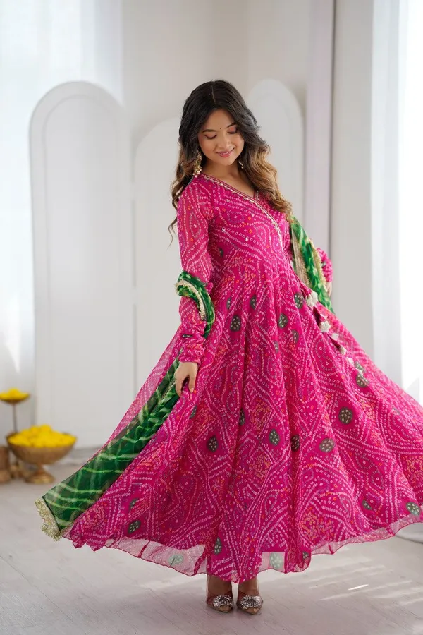 Fox_Georgette_With_Print_Gown