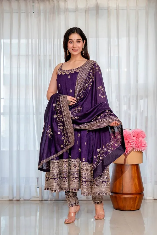 Purple_Silk_Embroidered_Anarkali_Suit_Set_For_Women