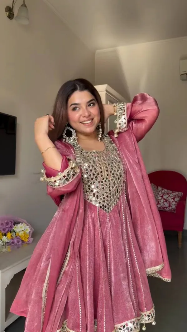 Pink_Silk_Mirror_Work_Embroidered_Anarkali_Suit_Set_For_Women