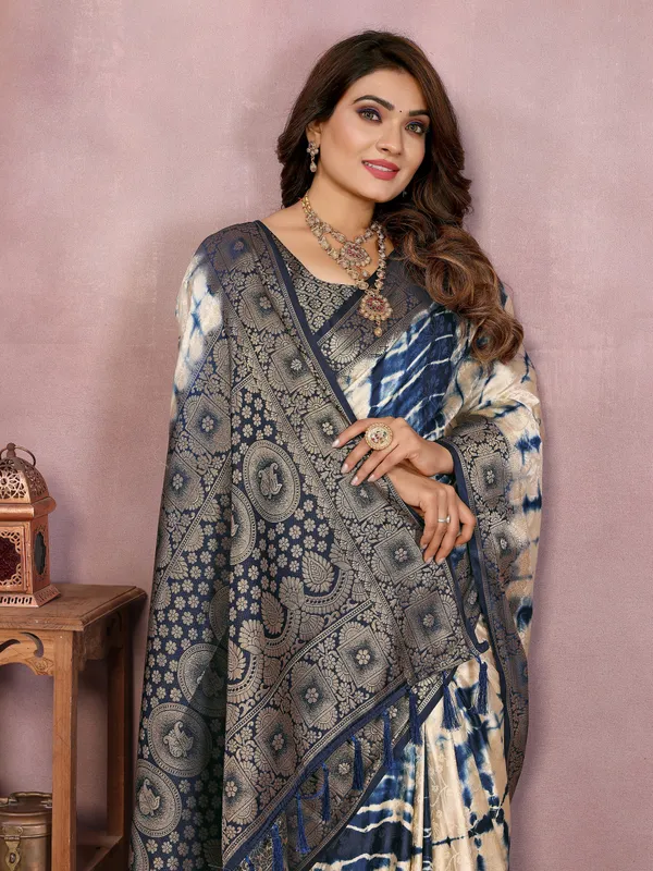 Original_Hand_Made_Sibory_Soft_Satin_Silk_Sareefor_Boutique_Series
