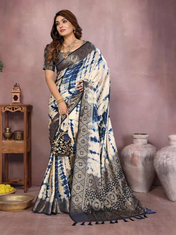 Original_Hand_Made_Sibory_Soft_Satin_Silk_Sareefor_Boutique_Series
