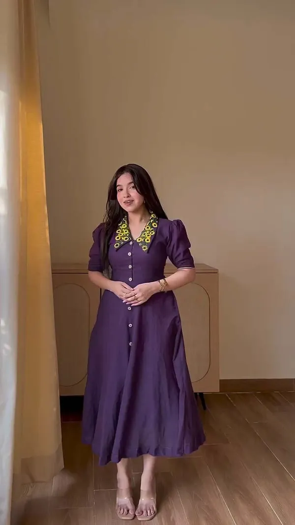 Women’s_Purple_Embroidered_Floral_Collar_Longline_Kurti_Top