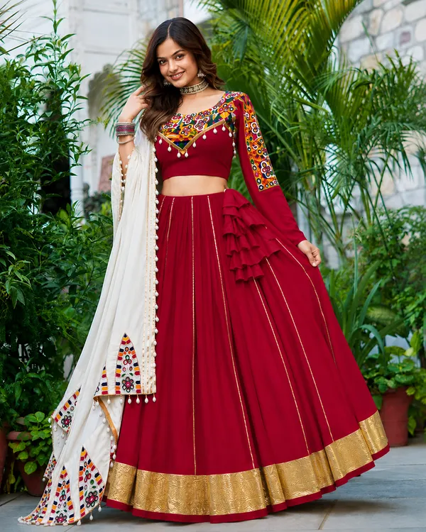 Women’s_Maroon_Embroidered_Lehenga_Choli_with_Printed_Dupatta_–_Festive_Ethnic_Wear_Set