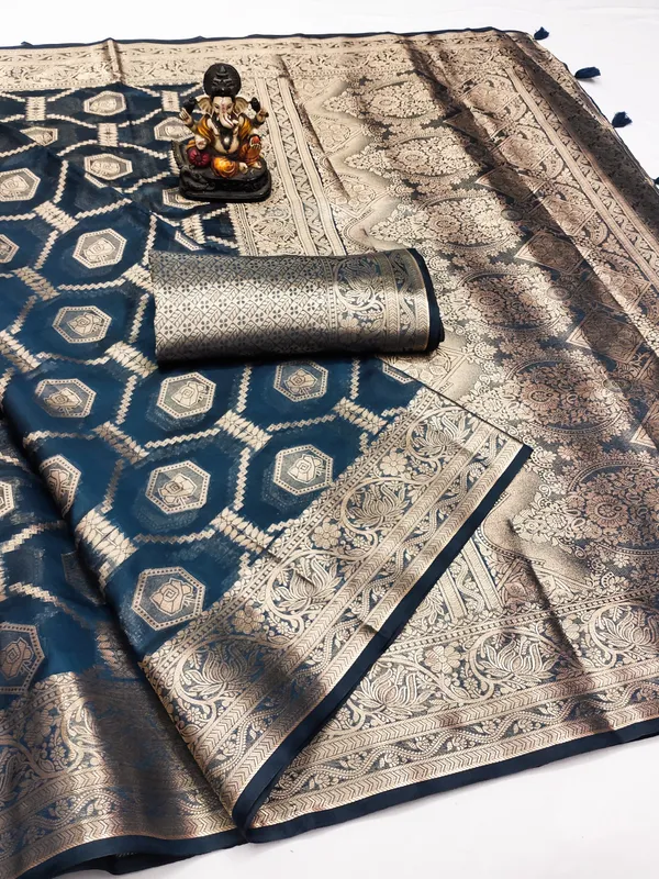 Blue_Woven_Silk_Saree_with_Traditional_Zari_Work