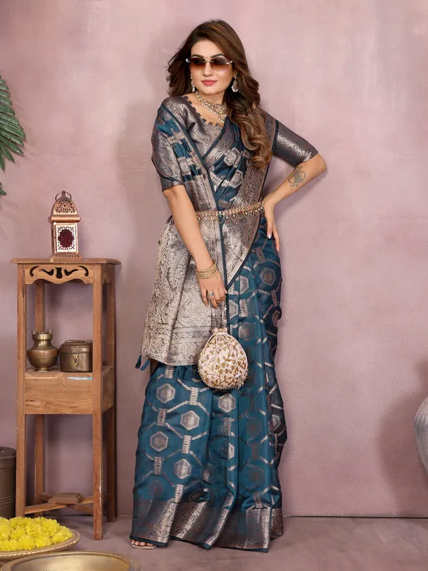 Blue_Woven_Silk_Saree_with_Traditional_Zari_Work