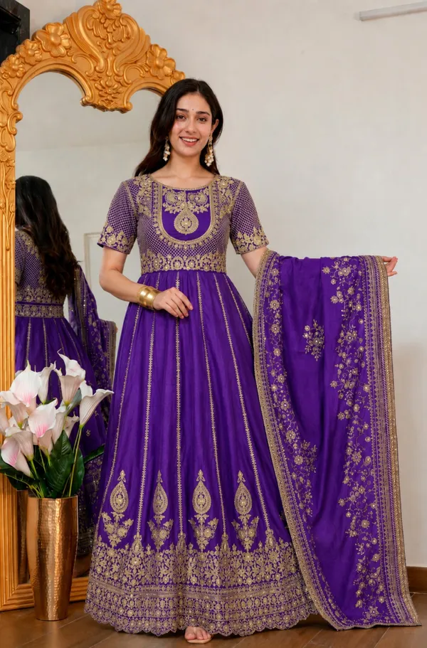 Purple_Vichitra_Silk_Embroidered_Bridal_Lehenga_Choli_For_Women