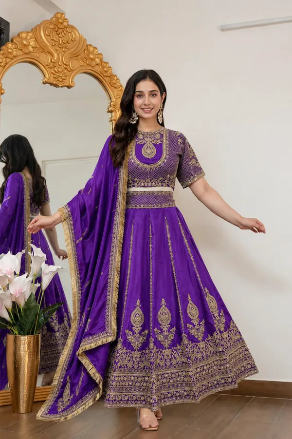 Purple_Vichitra_Silk_Embroidered_Bridal_Lehenga_Choli_For_Women