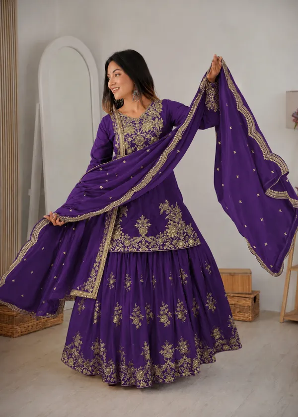 Purple_Silk_Zari_Embroidered_Sharara_Suit_For_Women