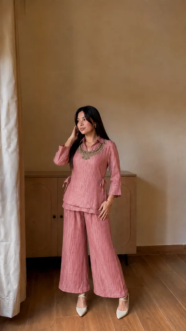 Pink_Hand_Work_Embroidered_Kurta_Palazzo_Set_–_Elegant_Festive_&_Party_Wear_Ethnic_Co-Ord_Set