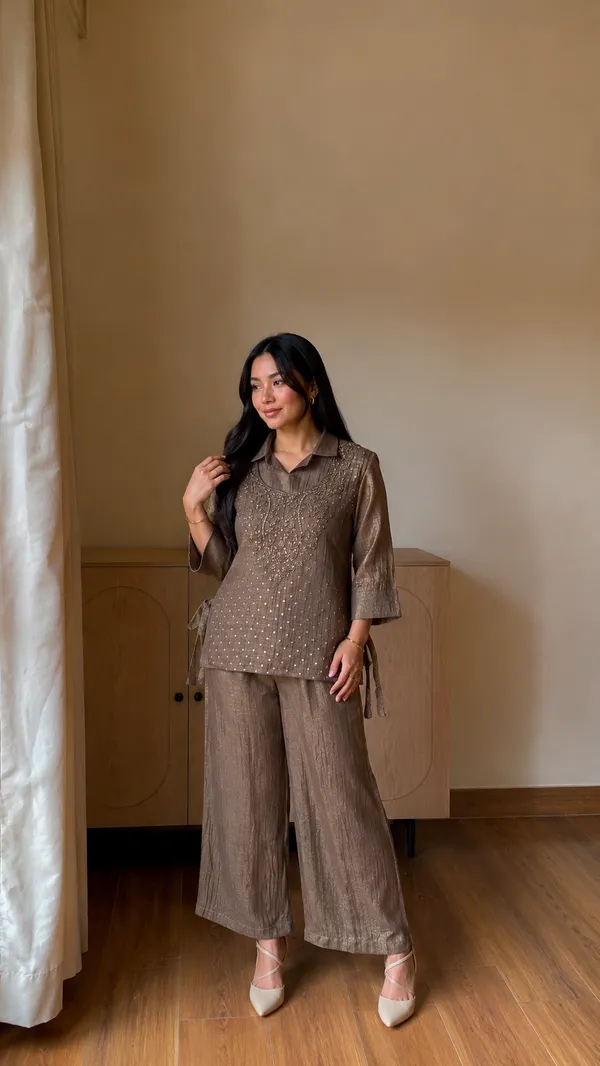 Women’s_Brown_Hand_Work_Embroidered_Kurta_Palazzo_Set
