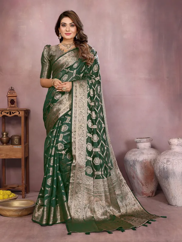Green_Woven_Silk_Saree_with_Traditional_Zari_Work