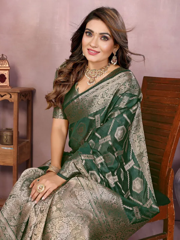 Green_Woven_Silk_Saree_with_Traditional_Zari_Work