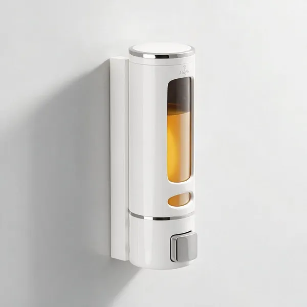 AMG_Plastic__Liquid_Sanitizer_Shower_Gel_Dish_Wash_Soap_Dispenser_For_Bathroom_Kitchen_400_Ml_Capacity_Wall_Mounted_White_Pack_Of_3
