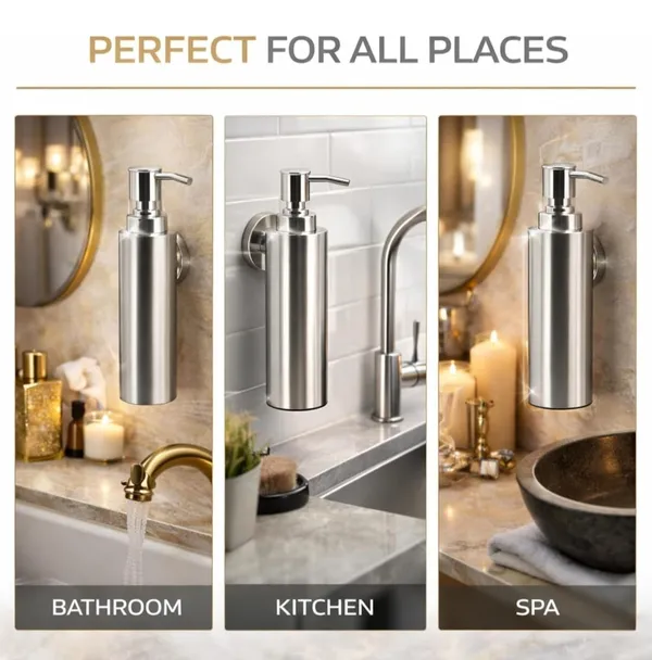 AMG_stainless_Steel_Liquid__Shower_Gel_Dish_Wash_Soap_Dispenser_