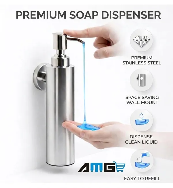 AMG_stainless_Steel_Liquid__Shower_Gel_Dish_Wash_Soap_Dispenser_